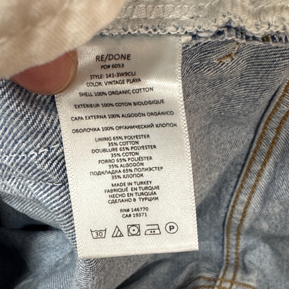 Re/Done Women's Straight Leg Jeans - Vintage Playa - Picture 6 of 6